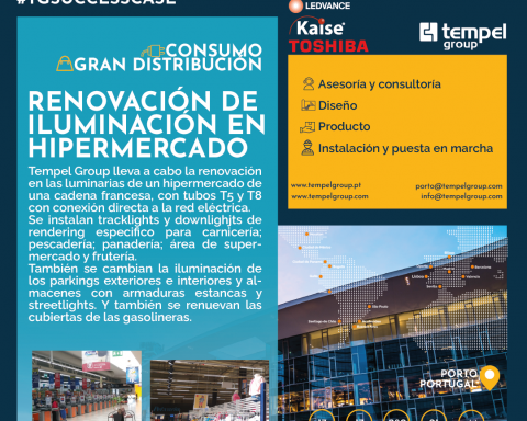 Renovación Iluminación en Hipermercados
